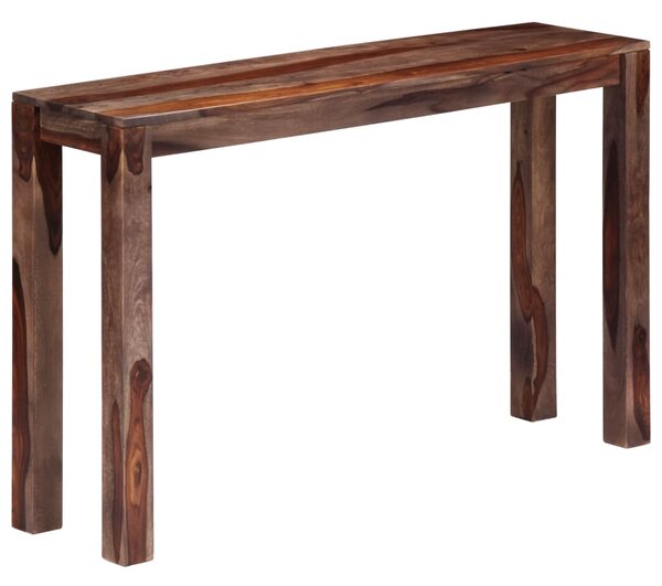 Konzolový stolek - masivní sheesham dřevo - šedý | 120x30x76 cm