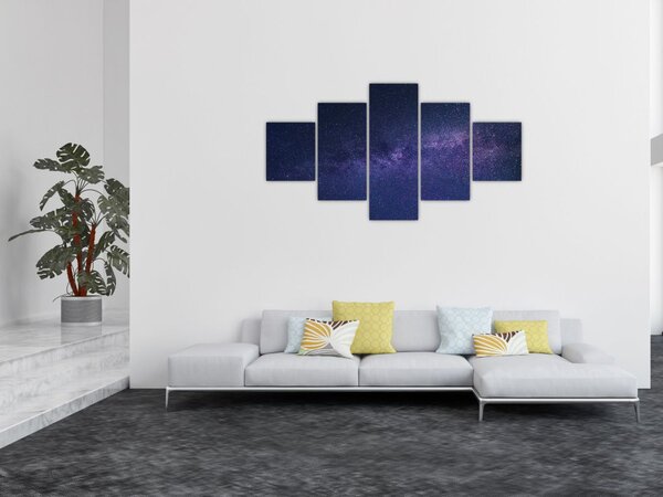Obraz galaxie (125x70 cm)