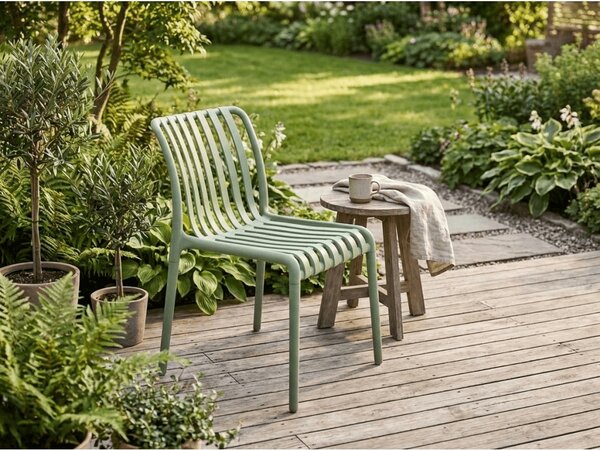Zahradní set TREGO ISLAND - 2 židle a kulatý stůl ø 60 cm, zelená