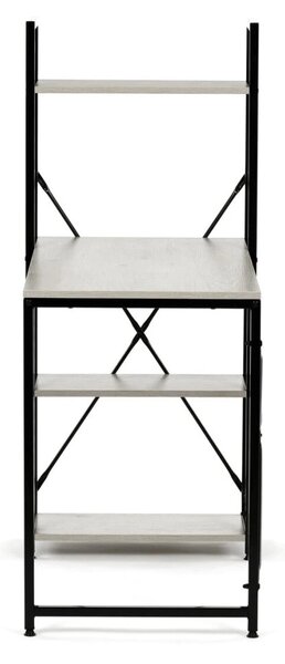 Vikio Pracovní set - pracovní stůl 100×40 cm divoký dub + tmavě šedá kancelářská židle VPS103D-116S