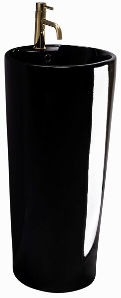 Rea - Volně stojící umyvadlo Blanka - černá - 84x41x41 cm