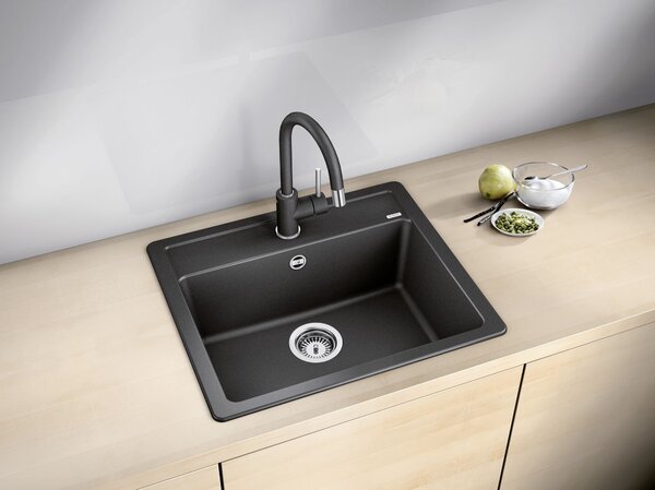 Blanco Legra 6, silgranitový dřez 585x500x190 mm, 1-komorový, kávová, 523337