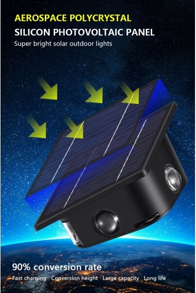Immax 08487L - LED Solární nástěnné svítidlo se senzorem LED/2W/5V IP54