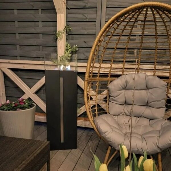 Kratki ROMEO/CZARNY/TUV - BIO krb ROMEO 113,6x35,9 cm 2kW černá