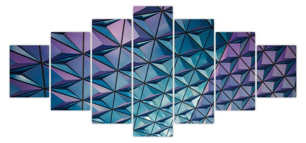 Obraz - barevná struktura (210x100 cm)