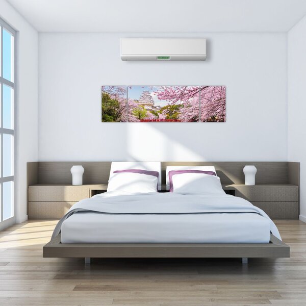 Obraz japonské třešně (170x50 cm)