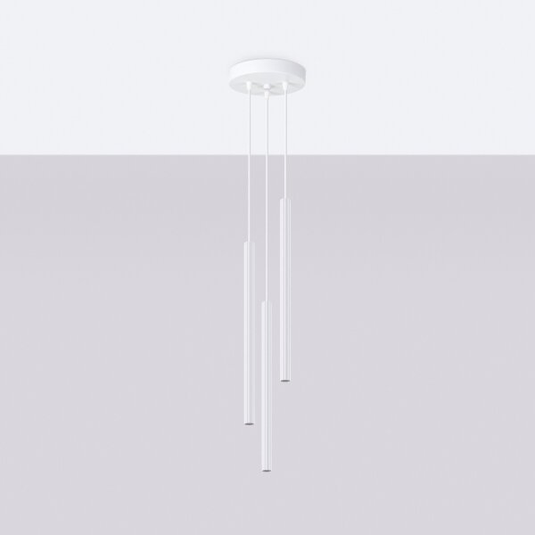 Sollux SL.1340 - Lustr na lanku ARCHE 3xG9/8W/230V bílá