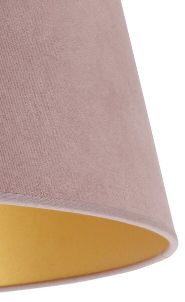 Stínidlo na lampu Cone výška 22,5 cm, růžová/zlatá