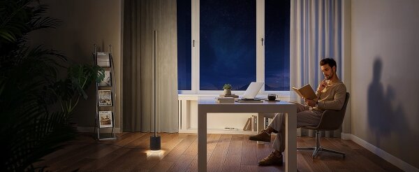 Govee - LED Stojací lampa s reproduktorem Pro RGBICWW Wi-Fi + DO
