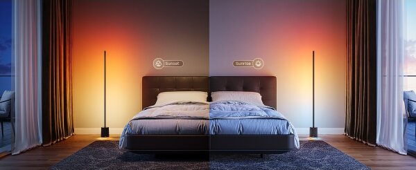 Govee - LED Stojací lampa s reproduktorem Pro RGBICWW Wi-Fi + DO