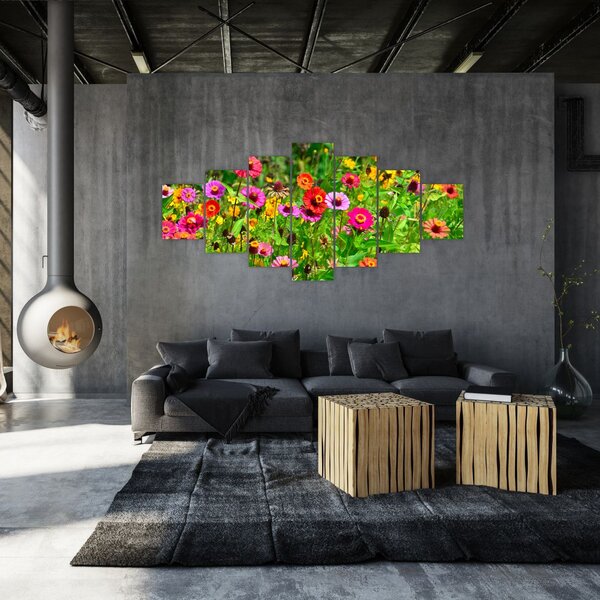 Obraz lučního kvítí (210x100 cm)