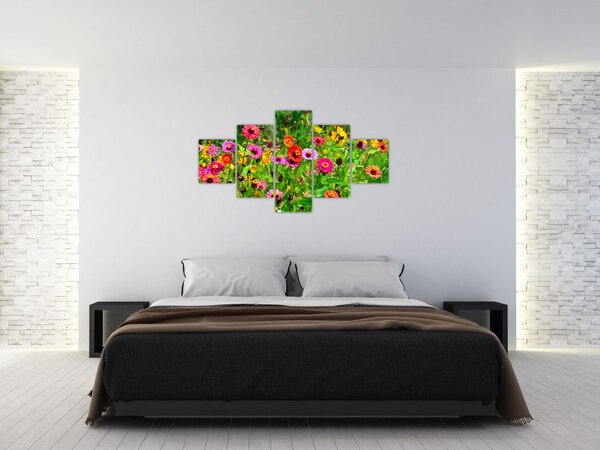 Obraz lučního kvítí (125x70 cm)
