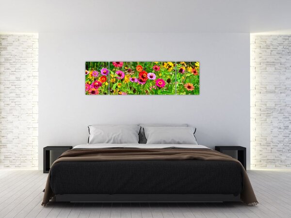 Obraz lučního kvítí (170x50 cm)