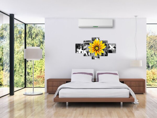 Obraz žluté květiny (125x70 cm)