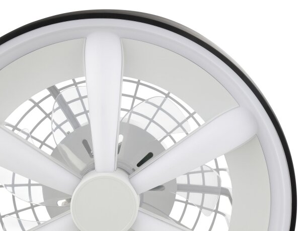 Brilliant - LED RGBW Stropní ventilátor se světlem GAIANO LED/48W/230V černá +DO