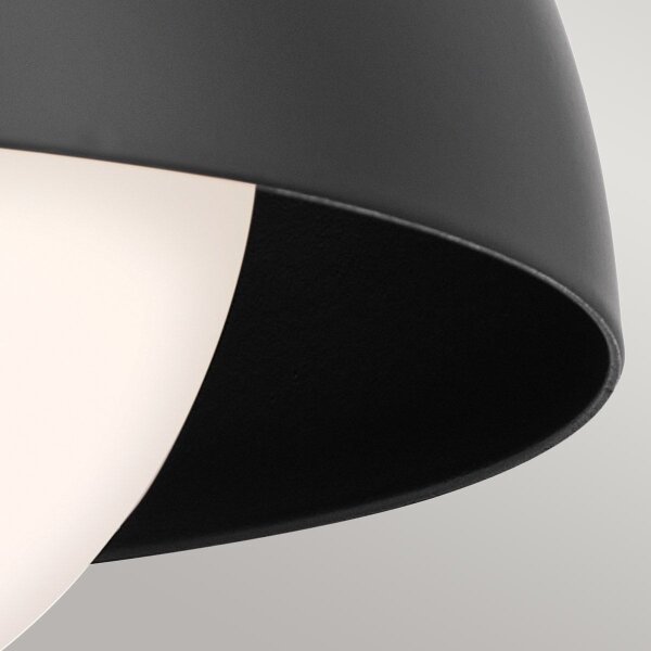 Kichler KL-NIVA-1W-1P-BK - Nástěnná lampa NIVA 1xE27/40W/230V černá