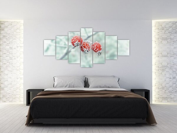 Obraz zmrzlých šípků (210x100 cm)