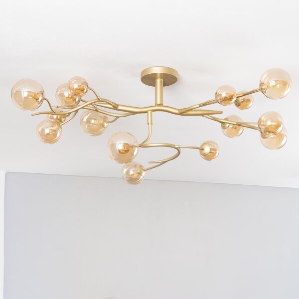 Brilagi - LED Přisazený lustr MISTEL 15xG9/3W/230V zlatá