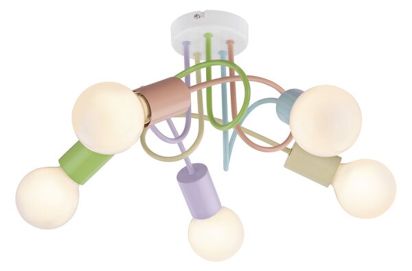 Rabalux 6340 Lineta stropní svítidlo 355mm 5xE27 5x40W IP20 vícebarevná