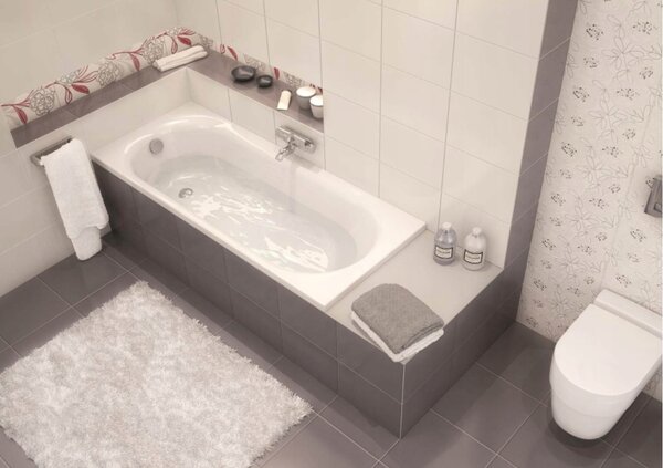 Cersanit Octavia, akrylátová vana 140x70cm + nožičky, bílá, S301-250