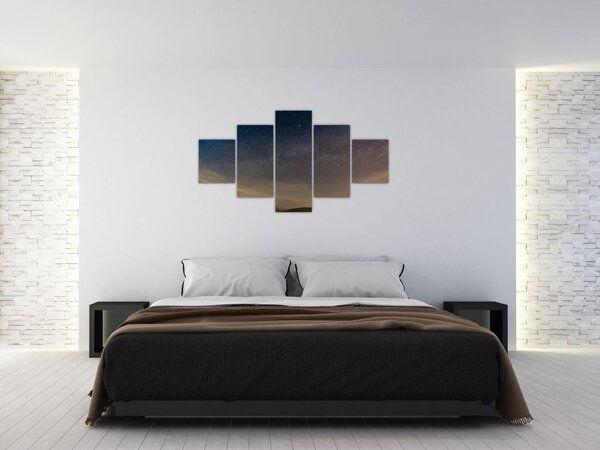 Obraz noční oblohy (125x70 cm)
