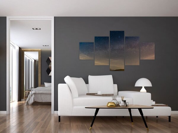Obraz noční oblohy (125x70 cm)