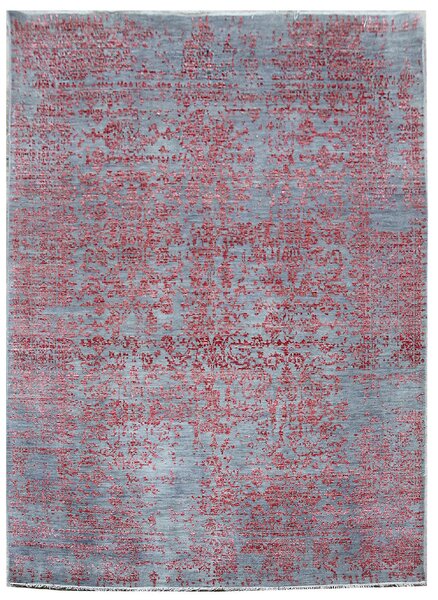 Diamond Carpets koberce Ručně vázaný kusový koberec Diamond DC-JK 1 silver/pink ROZMĚR: 140x200
