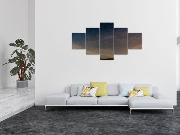Obraz noční oblohy (125x70 cm)
