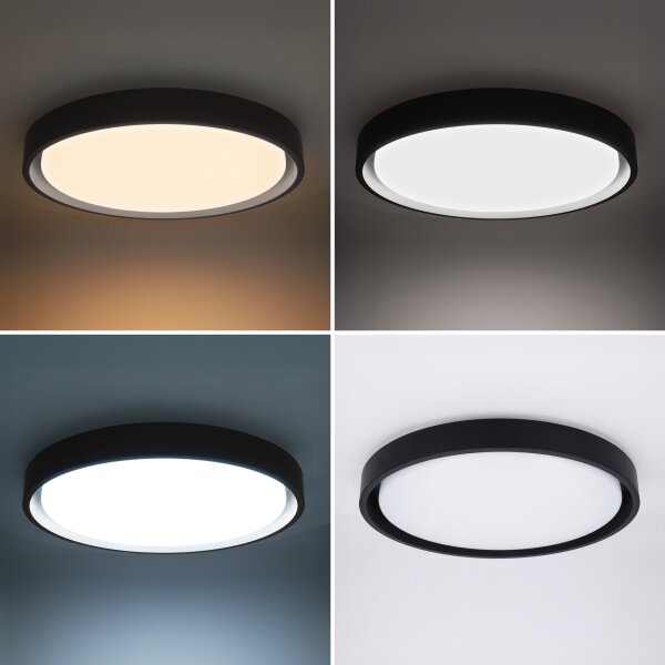 Brilagi - LED Stmív. svítidlo MATTEO LED/48W/230V 3000-6500K pr. 41 cm černá +DO