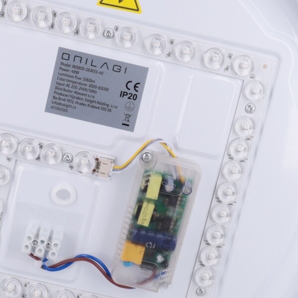 Brilagi-LED Stmív. svítidlo MATTEO LED/48W/230V 3000-6500K pr. 41 cm tyrkysov+DO
