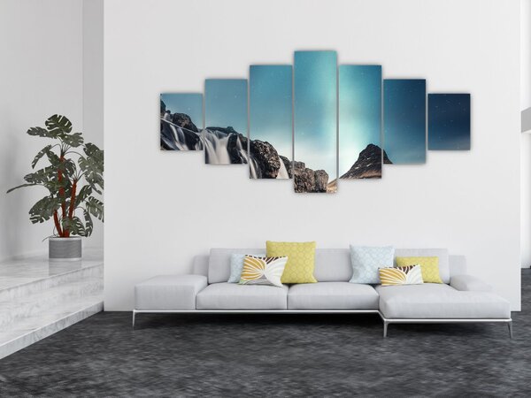 Obraz vodopádů (210x100 cm)