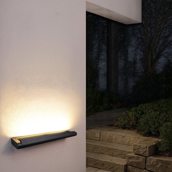 Brilagi - LED Venkovní nástěnné svítidlo SALERNO LED/24W/230V 66 cm černá IP65