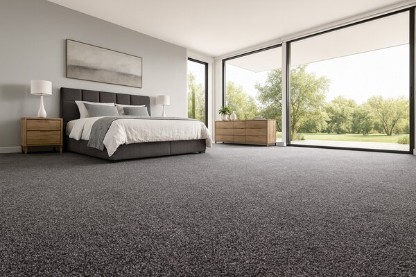 Condor Carpets, Metrážový koberec Sicily 176, na míru, šíře 4m,5m, šedá, filc, ložnice