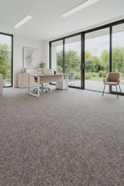 Den Braven, Metrážový koberec Lindau 60 Béžový, zátěžový, na míru, šíře 2m,4m, šedá, resine, chodba / předsíň