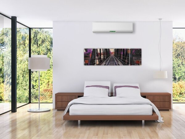 Obraz železničního mostu (170x50 cm)