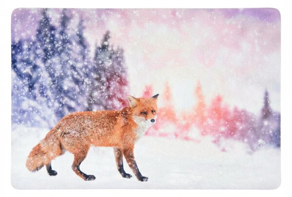 Vánoční rohožka WILD IN WHITE 38x58 cm - více variant Varianta: Veverka
