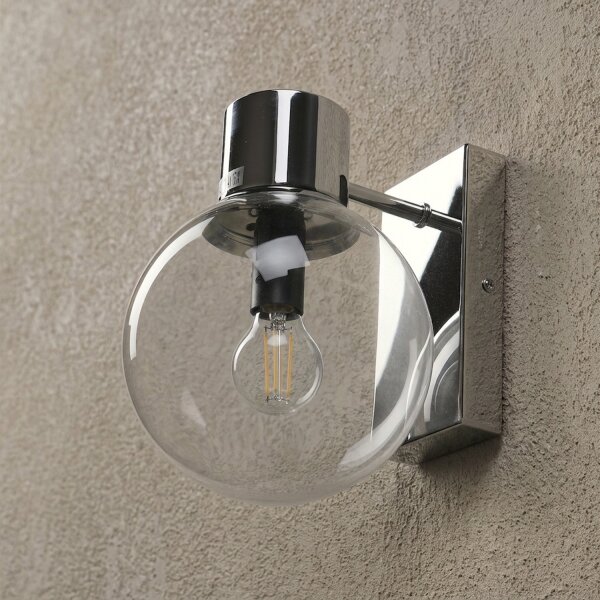 Nástěnná lampa SFERIO 1xE14/5W/230V lesklý chrom/čirá