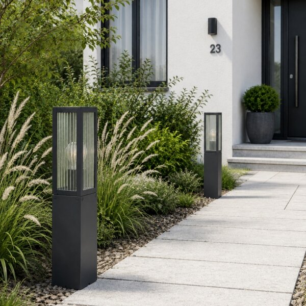 Brilliant - Venkovní lampa GETTA 1xE27/20W/230V 50 cm IP44 černá
