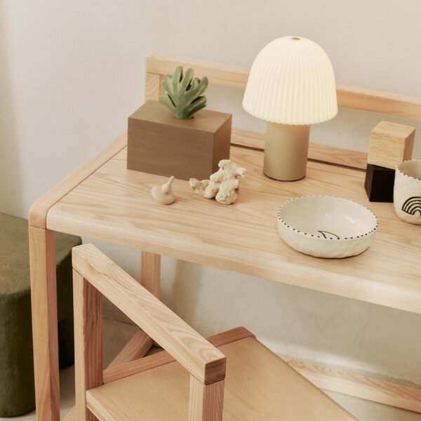 FERM LIVING Přenosná lampa Frill, Rose / White