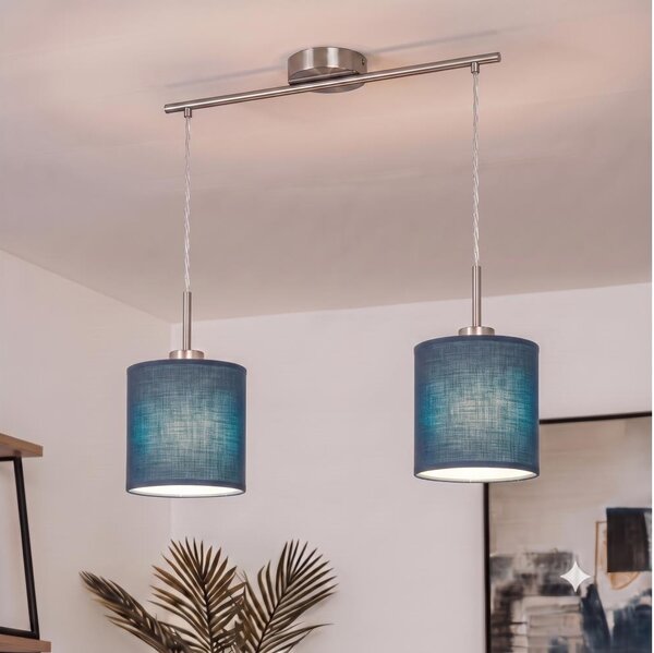 Brilagi - LED Lustr na lanku NUBILA 2xE27/60W/230V tmavě modrá