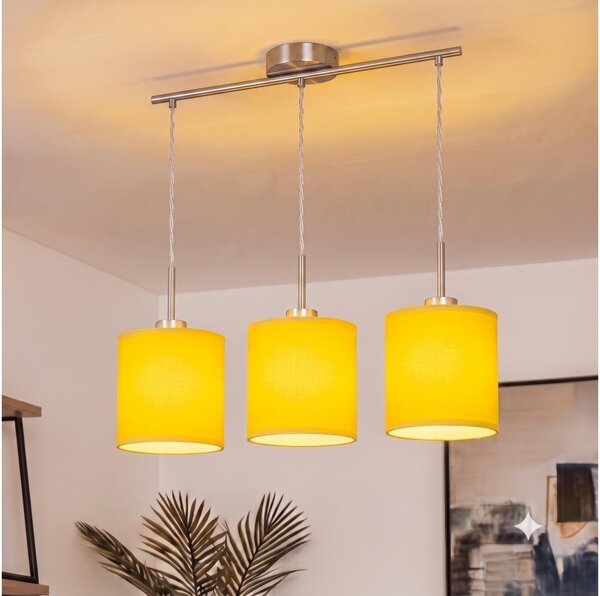 Brilagi - LED Lustr na lanku NUBILA 3xE27/60W/230V žlutá