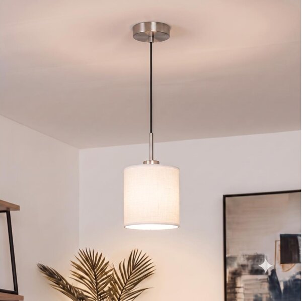 Brilagi - LED Lustr na lanku NUBILA 1xE27/60W/230V pr. 14 cm černá/bílá