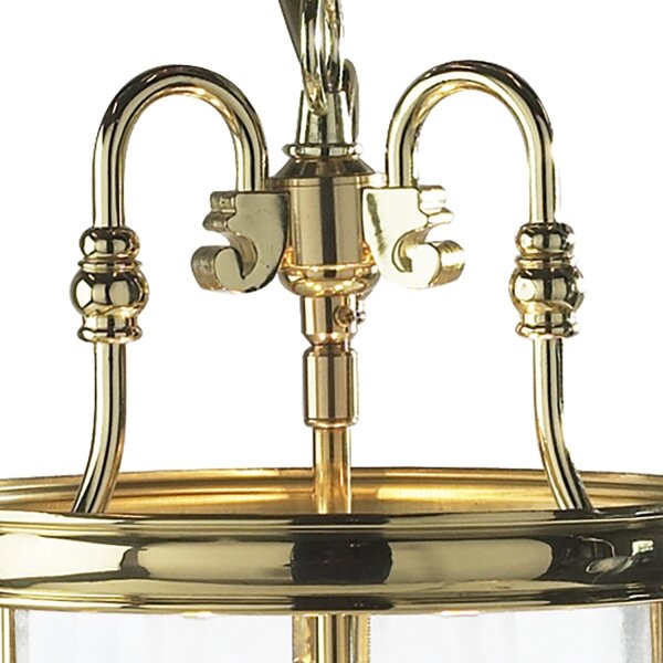 Där Lighting LAM0340 - Lustr na řetězu LAMBETH 3xE14/60W/230V mosaz
