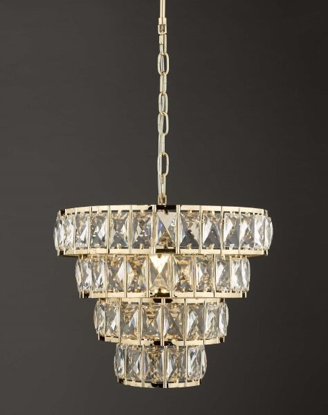 Där Lighting CER0135 - Lustr na řetězu CERYS 1xE27/60W/230V zlatá