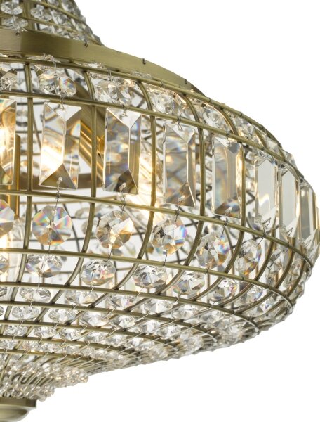 Där Lighting ASM0675 - Lustr na řetězu ASMARA 6xE14/40W/230V mosaz