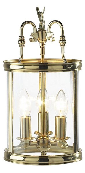 Där Lighting LAM0340 - Lustr na řetězu LAMBETH 3xE14/60W/230V mosaz