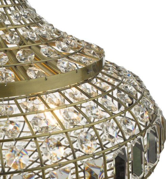Där Lighting ASM0675 - Lustr na řetězu ASMARA 6xE14/40W/230V mosaz