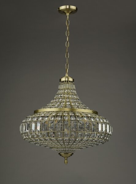 Där Lighting ASM0675 - Lustr na řetězu ASMARA 6xE14/40W/230V mosaz