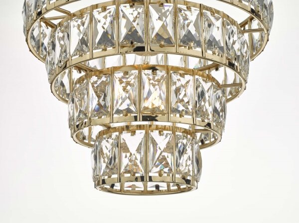 Där Lighting CER0135 - Lustr na řetězu CERYS 1xE27/60W/230V zlatá