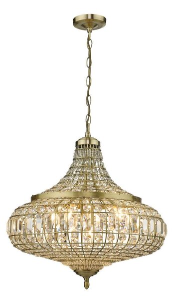 Där Lighting ASM0675 - Lustr na řetězu ASMARA 6xE14/40W/230V mosaz